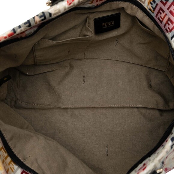 Pre-Loved Fendi Zucchino Canvas Floral Forever Tote - Picture 4 of 7